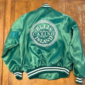 Green Satin Ellis Island Jacket